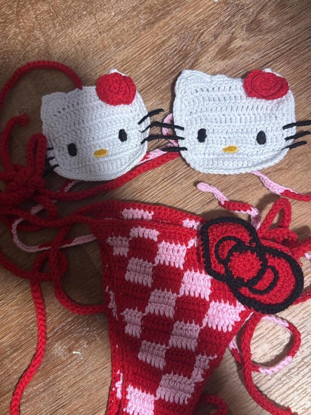 Hello kitty crotchet swimsuit